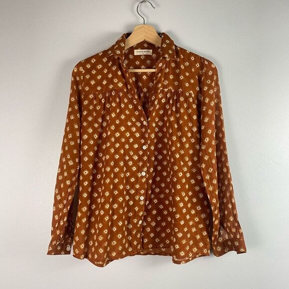 Maison Hotel Ziggy Boho Blouse in Bandhani Spring Pattern - Picture 1 of 7
